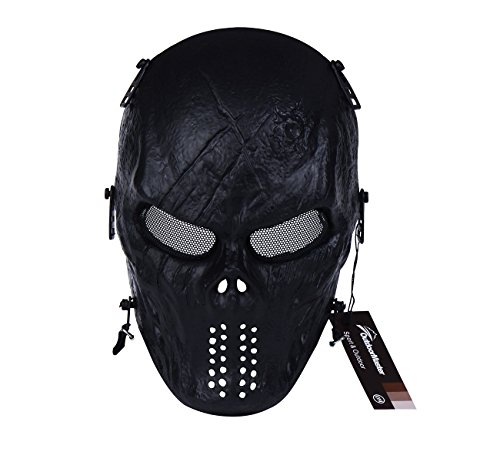 OutdoorMaster Full Face Airsoft Mask with Metal Mesh Eye Protection Review